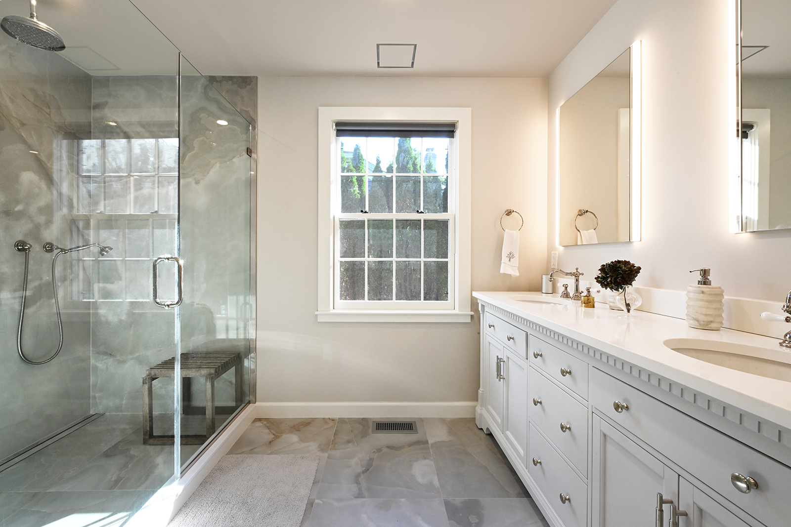 Southampton village master bathroom